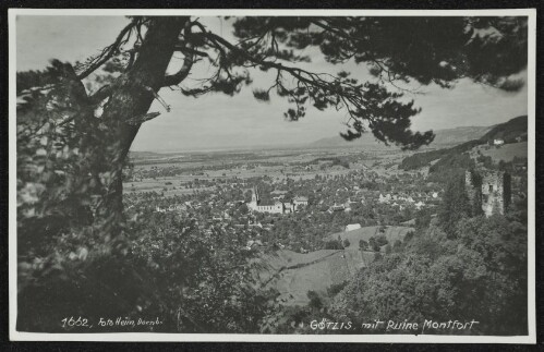 Götzis, mit Ruine Montfort