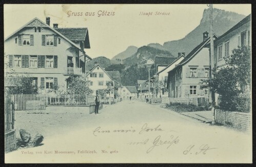 Gruss aus Götzis : Haupt Strasse : [Correspondenzkarte ...]