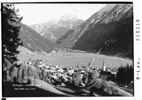 Holzgau im Lechtal Tirol : [Holzgau im Lechtal gegen Ruitelspitzen]