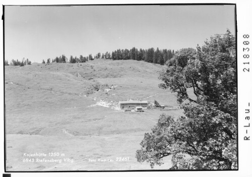 Kojenhütte 1250 m 6943 Riefensberg Vorarlberg : [Kojenhütte mit Kojen]
