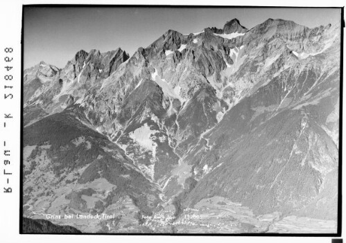 Grins bei Landeck, Tirol : [Blick auf Grins mit Parseier Spitze]