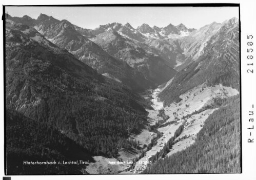 Hinterhornbach im Lechtal, Tirol : [Hinterhornbach im Hornbachtal gegen Hornbachkette]