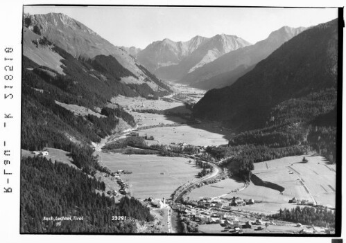 Bach, Lechtal, Tirol : [Bach im Lechtal gegen Häselgehrberg und Lechtaler Alpen]