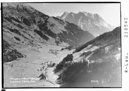Wengle und Lähn gegen Zugspitze 2968 m, Tirol