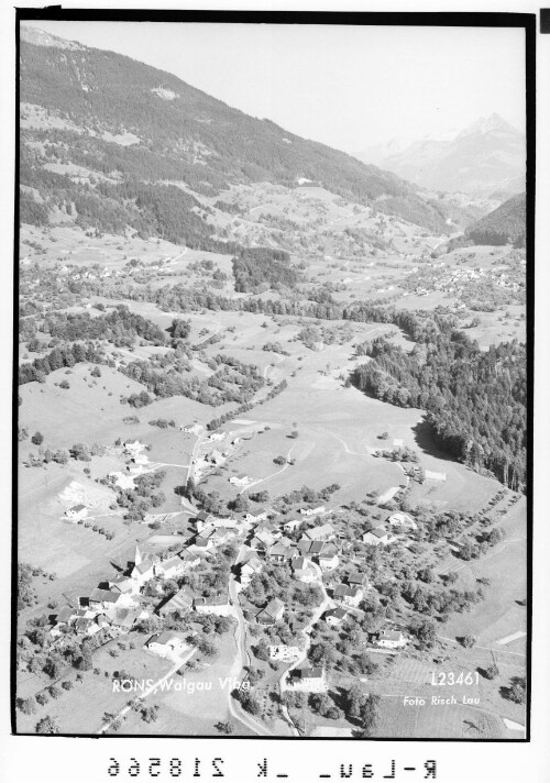 Röns, Walgau Vorarlberg : [Röns im Walgau gegen Grosses Walsertal mit Kellerspitze]