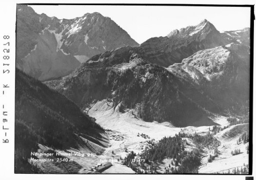 Nenzinger Himmel Vorarlberg gegen Hornspitze 2540 m : [Nenzinger Himmel mit Schafberg und Horn]