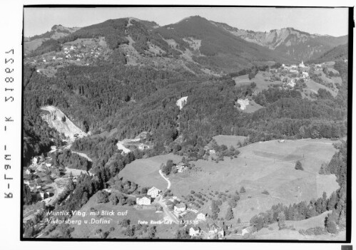 Muntlix, Vorarlberg mit Blick auf Viktorsberg und Dafins : [Muntlix gegen Dafins und Viktorsberg mit Hörnle]