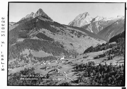 Raggal Blick auf Marul und Kellerspitze : [Raggal im Grossen Waslsertal gegen Kellerspitze und Rote Wand]