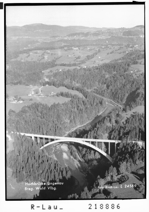 Hochbrücke Lingenau Bregenzer Wald Vorarlberg : [Lingenauer Hochbrücke gegen Hirschberg]