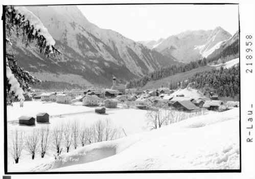 Vorderhornbach Lechtal, Tirol : [Vorderhornbach im Lechtal gegen Zirmebenjoch]