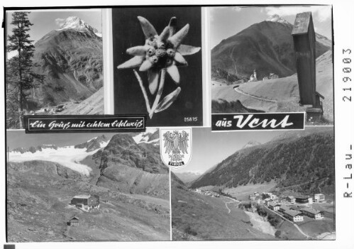 Ein Gruß mit echtem Edelweiß aus Vent