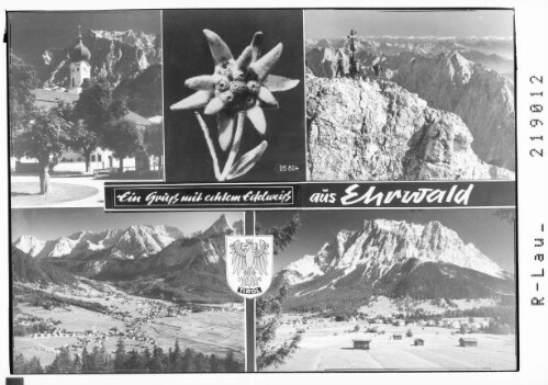 Ein Gruß mit echtem Edelweiß aus Ehrwald