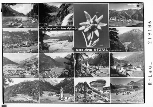 Ein Gruß mit echtem Edelweiß aus dem Ötztal