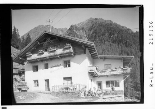 [Gasthof Winnebach in Gries im Sulztal / Ötztal Tirol]