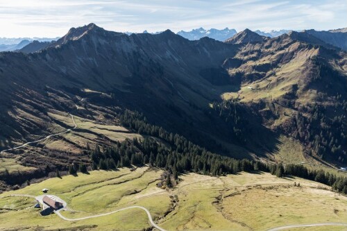 [St. Gerold, Laterns - Gampernestalpe Blick Obere Frutzalpe]