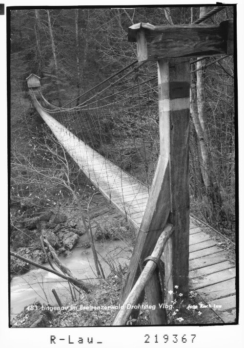 Lingenau im Bregenzerwald Drahtsteg Vorarlberg