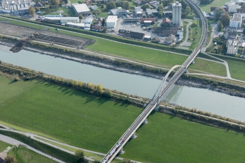 [Lustenau - Bahnbrücke, Rhein]