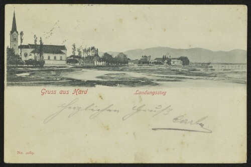 Gruss aus Hard : Landungssteg : [Correspondenz-Karte ...]