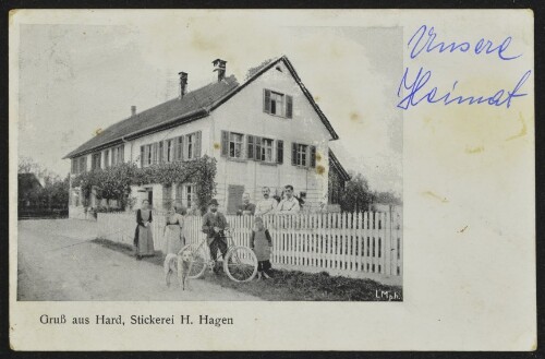 Gruß aus Hard, Stickerei H. Hagen : [Postkarte ...]