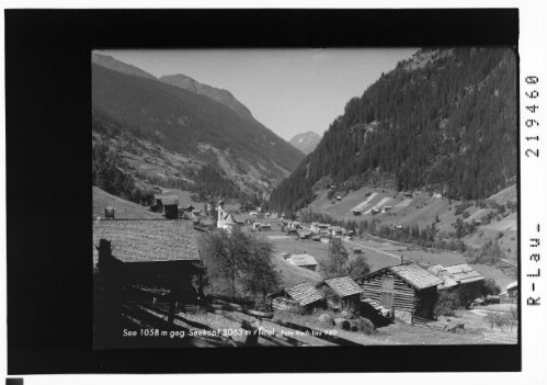 See 1058 m gegen Seekopf 3063 m / Tirol : [See im Paznaun gegen Lahngangkopf und Lattenkopf]