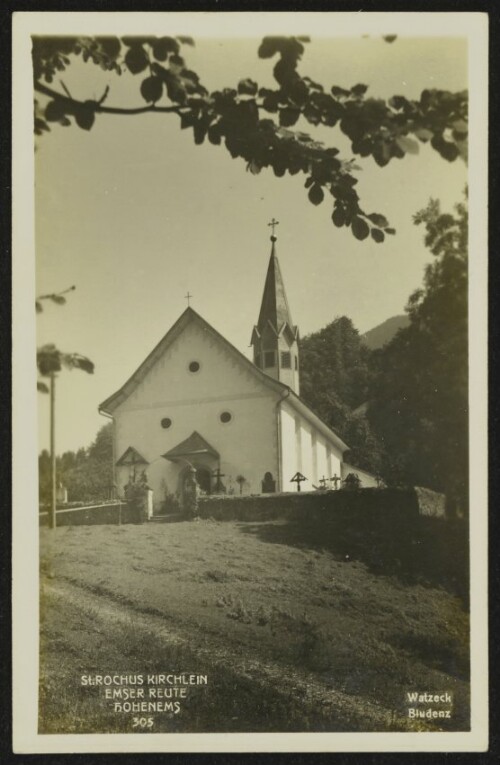 St. Rochus Kirchlein Emser Reute Hohenems