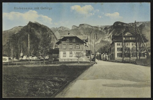 Hohenems mit Gebirge