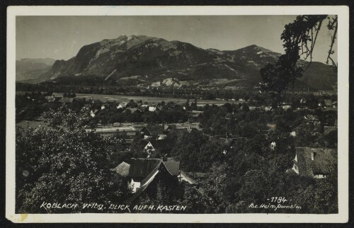 Koblach Vrlbg. : Blick auf H. Kasten