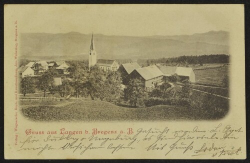 Gruss aus Langen b. Bregenz a. B. : [Correspondenz-Karte ...]