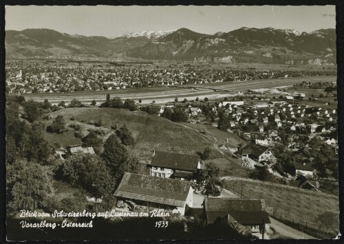 Blick vom Schweizerberg auf Lustenau am Rhein Vorarlberg - Österreich