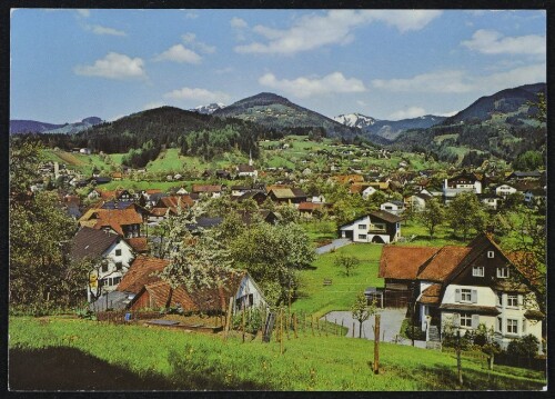 [Röthis] : [Röthis im Vorarlberger Oberland gegen Viktorsberg und Hohe Kugel Vorarlberg, Österreich ...]