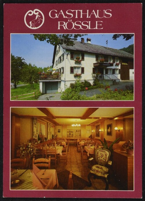 [Übersaxen] Gasthaus Rössle : [Gasthaus Rössle A-6830 Übersaxen - Vorarlberg Bes. Fam. Lins Telefon (0 55 22) 41 420 ...]