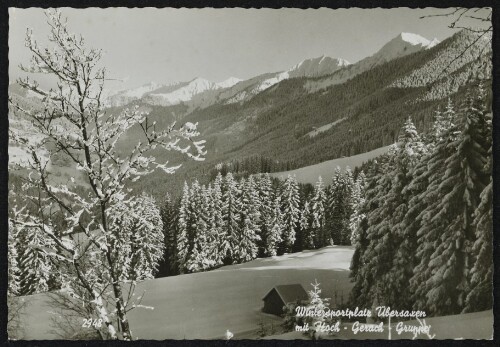 Wintersportplatz Übersaxen mit Hoch - Gerach - Gruppe