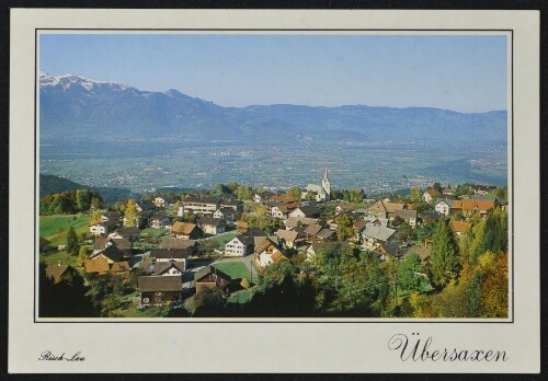 Übersaxen : [Übersaxen, 899 m Blick ins Rheintal Vorarlberg ...]