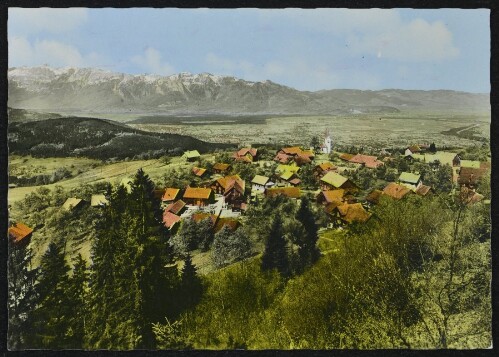 [Übersaxen] : [Übersaxen, 900 m, geg. Säntis u. Hohen Kasten ...]