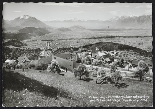 Victorsberg / Vorarlberg, Sonnenheilstätte geg. Schweizer Berge