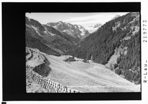 Kaisers im Lechtal 1522 m gegen Valluga 2811 m : [Kaisers im Kaisertal gegen Valluga]