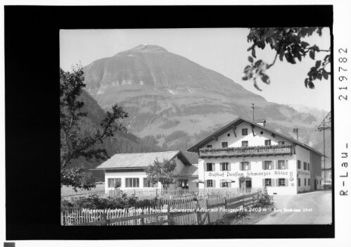 Hägerau im Lechtal / Gasthof Pension Schwarzer Adler mit Pimig 2405 m