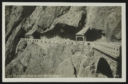 Die Flexenstrasse bei Stuben am Arlberg