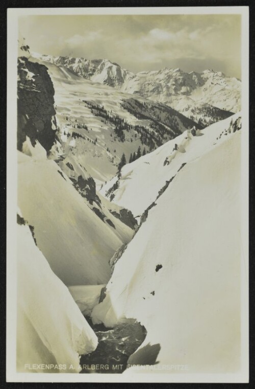 Flexenpass a. Arlberg mit Eisentalerspitze