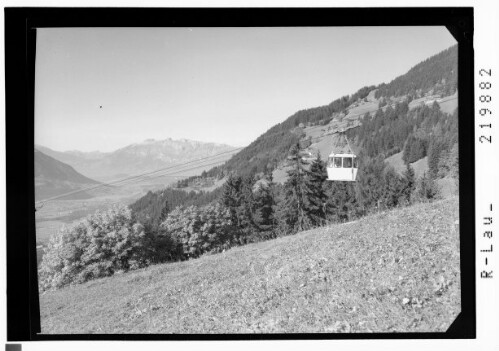 [Dünserbergbahn gegen Frastanz mit Altmann und Säntis]