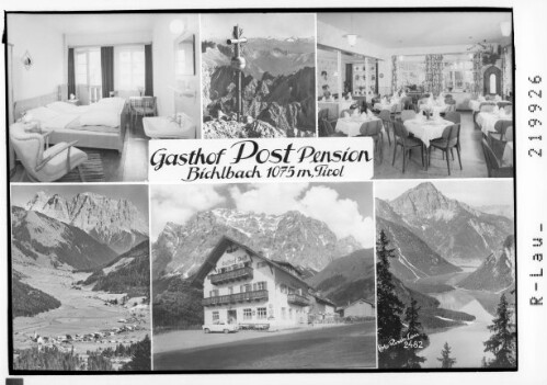 Gasthof Post Pension Bichlbach 1075 m, Tirol