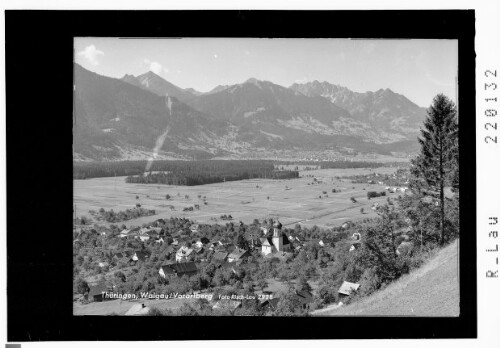 Thüringen, Walgau / Vorarlberg : [Thüringen im Walgau gegen Rhätikon mit Galinakopf und Hohe Köpfe]