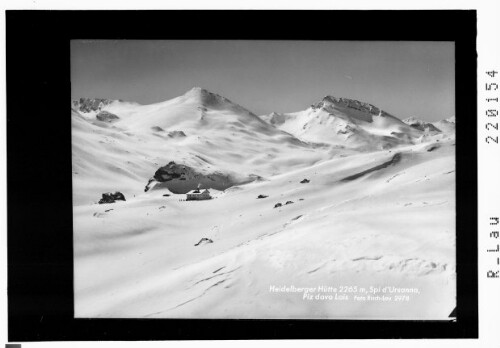 Heidelberger Hütte 2265 m, Spi d'Ursanna und Piz Davo Lais