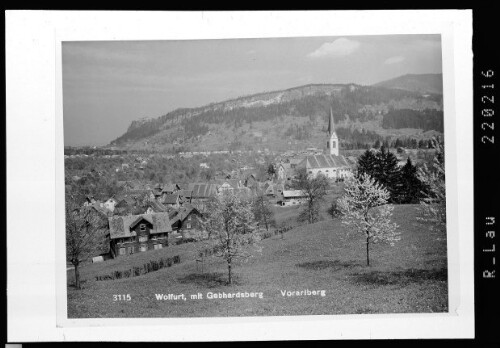 Wolfurt mit Gebhardsberg