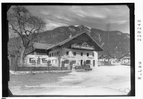Weissenbach im Lechtal / Cafe Restaurant Hofer