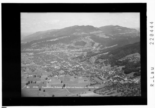 Flugaufnahme / Rickenbach - Wolfurt und Kennelbach mit Pfänder / Vorarlberg