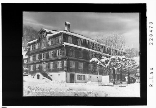 Schwarzenberg 697 m, Gasthof Hirschen