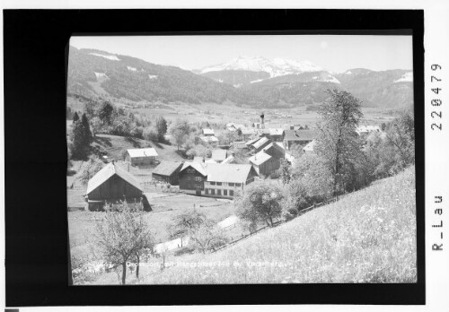 Grossdorf mit Hangspitze 1748 m, Vorarlberg