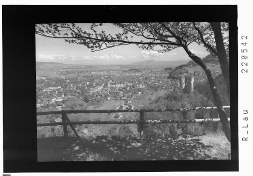Blick auf Götzis / Rheintal und Bodensee