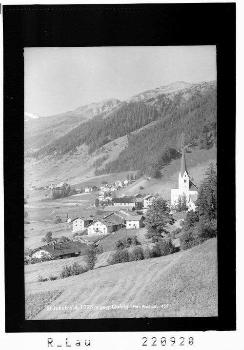 St.Jakob 1295 m gegen Galzig